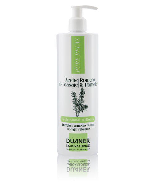 ACEITE DE MASAJE DE ROMERO Y POMELO 500 ML ** NUEVO ** -  LABORATORIOS DUANER - ESSENCE