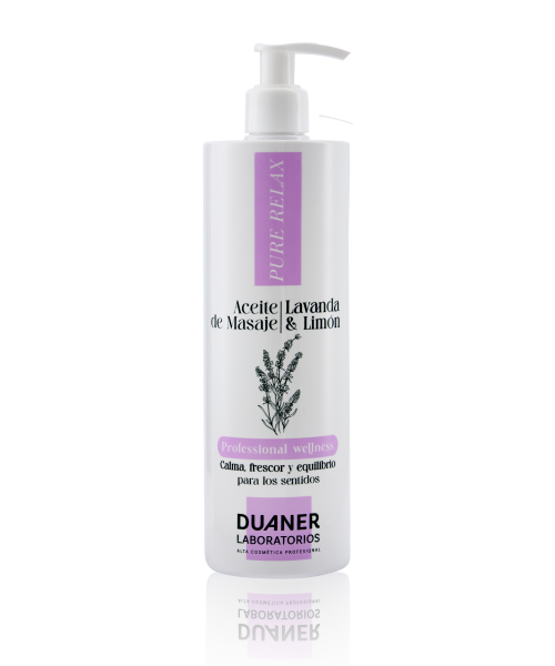 ACEITE DE MASAJE DE LAVANDA Y LIMON 500 ML **NUEVO** - LABORATORIOS DUANER - ESSENCE