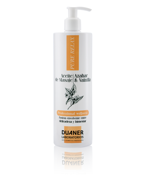 ACEITE DE MASAJE DE AZAHAR Y VAINILLA 500 ML **NUEVO** - LABORATORIOS DUANER - ESSENCE