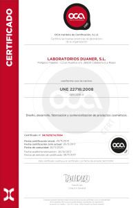 Certificado OCA